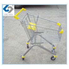 Metal Frame Shopping Hand Trolley with 80L